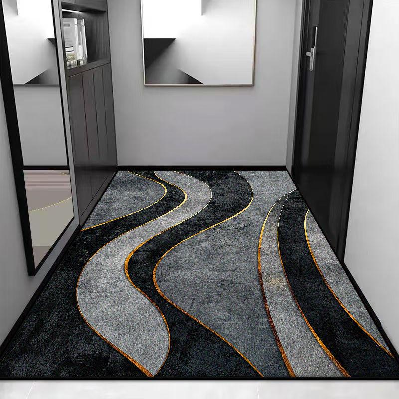 Nordic Geometric Style Carpet Luxury Bedroom Decoration Rugs Sofa Side Carpets for Living Room Lounge Short Velvet Floor Mat