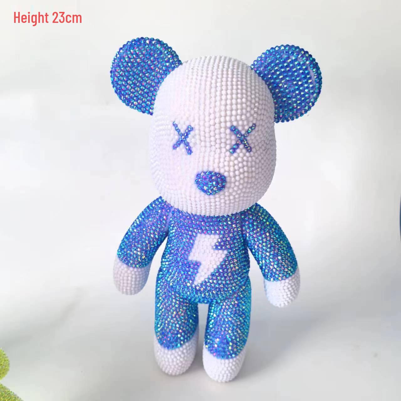 

Набор для изготовления копилки в виде яростного медведя со стразами, эмалевая кукла, украшение