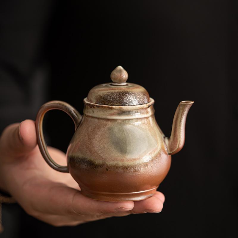 Retro Ceramic Tea Cup Kiln Change Japanese Porcelain Teapot Kung Fu Tea Set Household Drinking Tea Ceremony Accessories New