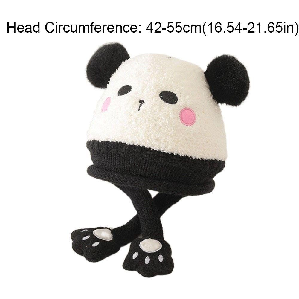 Soft Cartoon Baby Hat Bear Keep Warm Knitted Hat Windproof Korean Style Ear Protection Hat Girls