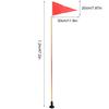 Kayak Safety Flag Foldable Aluminum Lightweight Flagpole Set Kayak Visibility Kit Easy Installation Kayak DIY Accessories