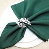 Gold Wheat Napkin Rings Metal Leaf Napkin Holder For Harvest Festival Fall Christmas Thanksgiving Dinner Table Decoration