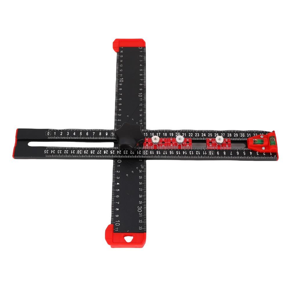 Metric T Square Cabinet Hardware Jig 4 in 1 Drilling Template Drawer Door Installation