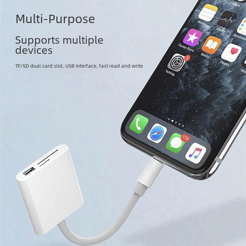 Universal Type-C OTG Card Reader: USB Flash, TF, SD for Phones & Computers