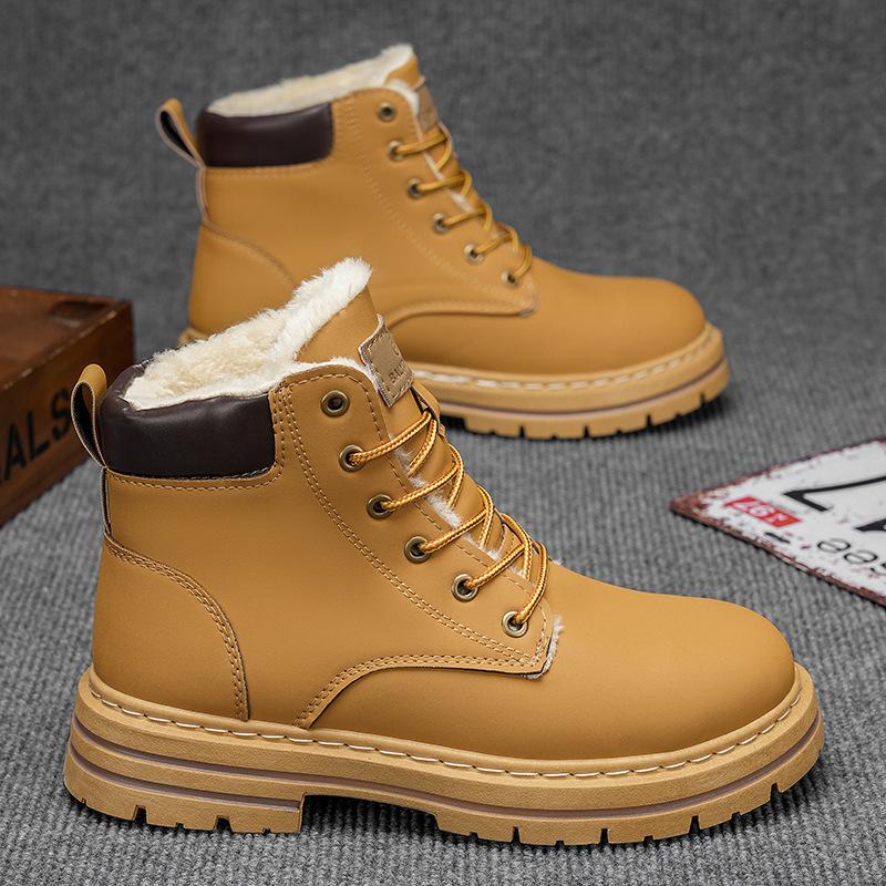 Martin boots men's autumn outdoor desert rhubarb boots men's casual retro British tooling shoes