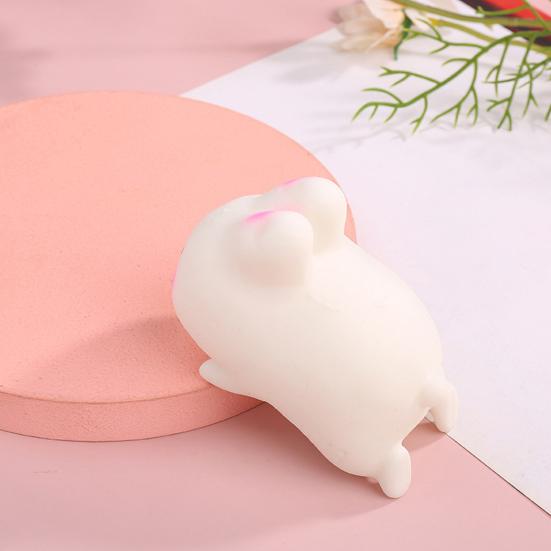 Stress Relief Toy Flexible Quick Rebound Lovely White Bunny Pinch Toys