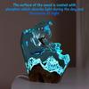 Resin LED Ocean Surfing Night Lights Handmade Wooden Resin Bedside Table Lamp 3D Art Ornaments For Office Bedroom Room Party