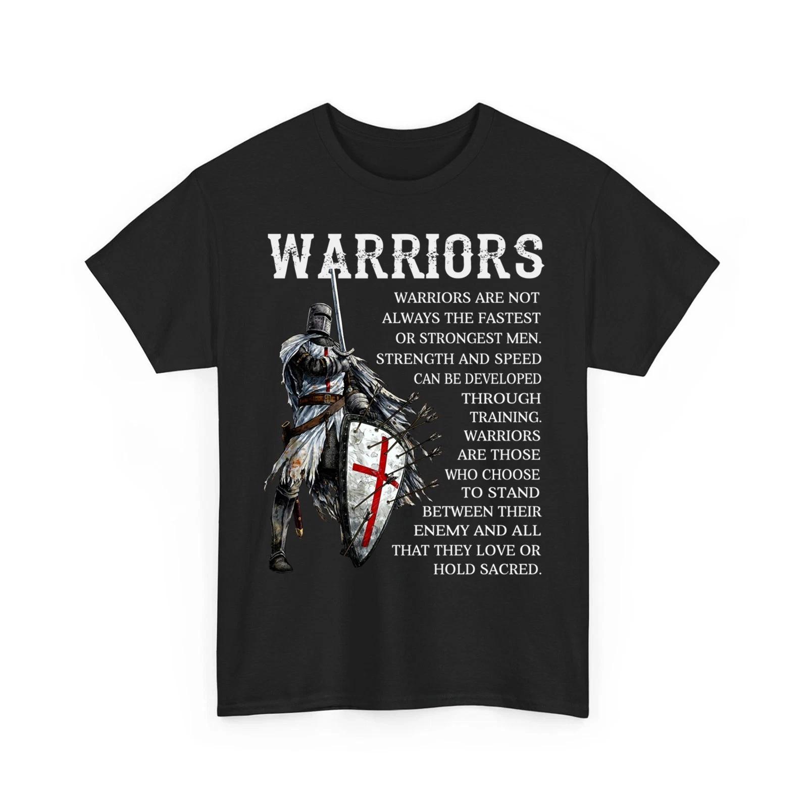 Knight Templar Christian Warriors Stand For All They Love Retro Unisex T-Shirt S