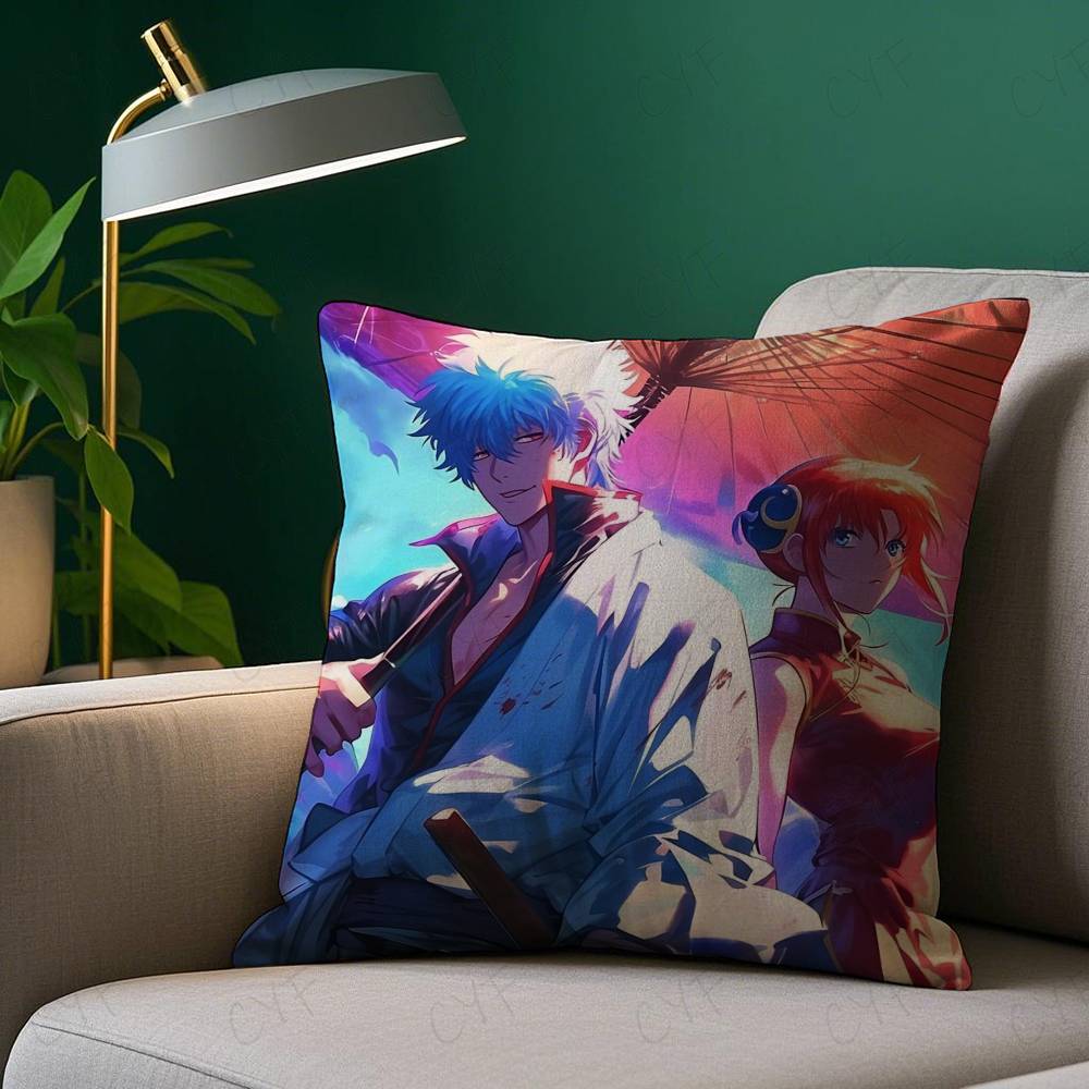 Hot G-Gintam-A Anime Pillow Case Custom Printed Brushed Fleece Pillow, Baby Skin-Touch, Eco-Friendly Dye-Sublimation Cushion For