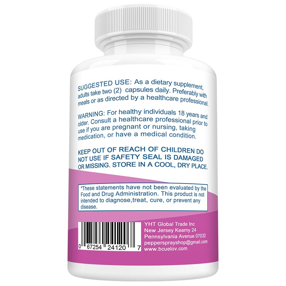 Bcuelov Multivitamin-Kapseln Nahrungsergänzungsmittel, Vollspektrum Vitamine & Mineralstoffe, 120 Kapseln