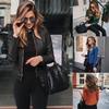 2024 Autumn/Winter Fashion Leather Suit Jacket for Women - European and American Style