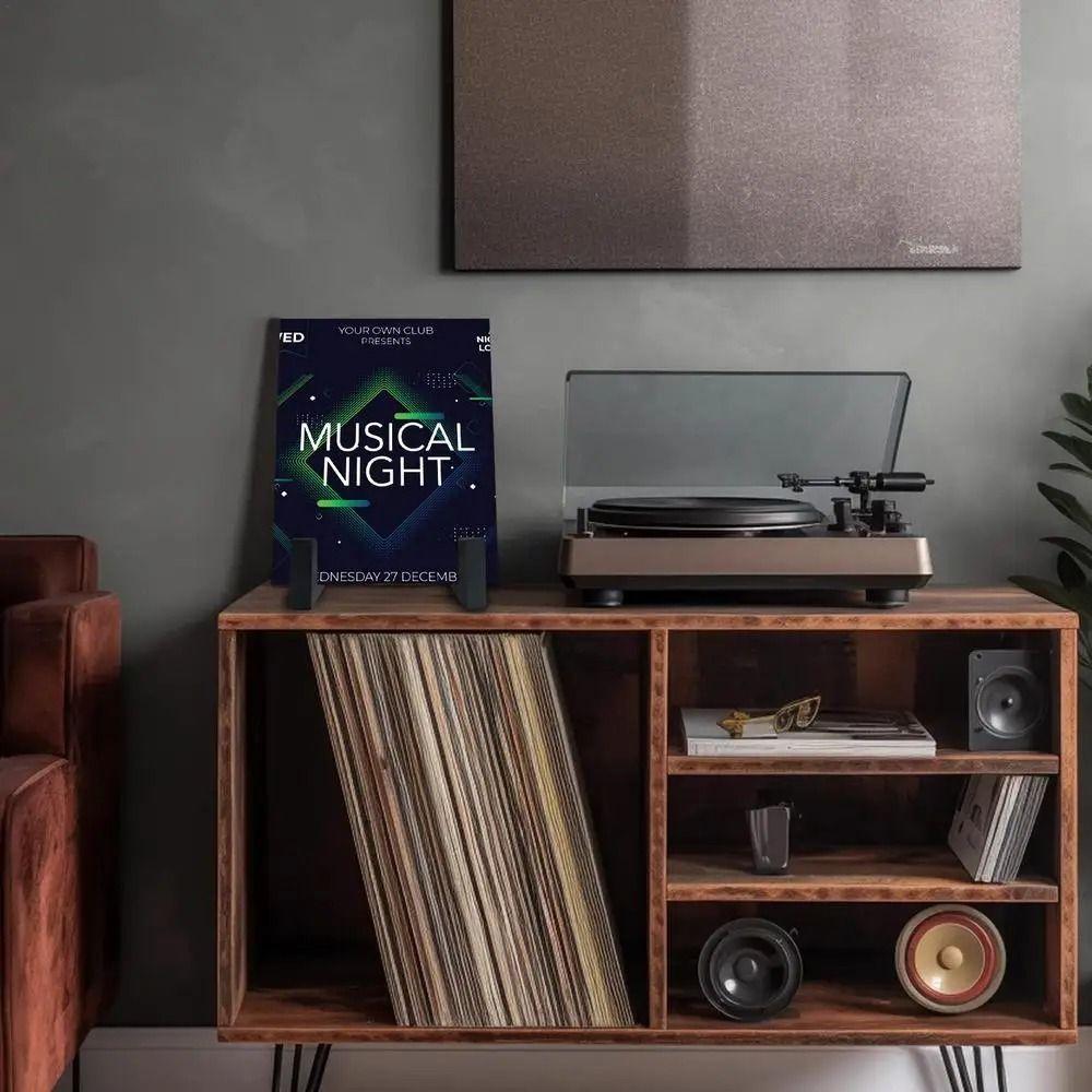 Rust-proof Vinyl Record Holder Simple Assembly LP Records Storage Shelf Album Display Rack  Files
