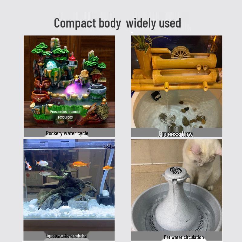 Bonsai Aquarium Leise Wasserpumpe mit Filtration für kleine Teiche