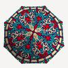 1pc Ornamental Circular Pattern Automatic Umbrella - Automatic Opening And Closing, Sturdy Iron Frame, Formal Occasions yy251018168