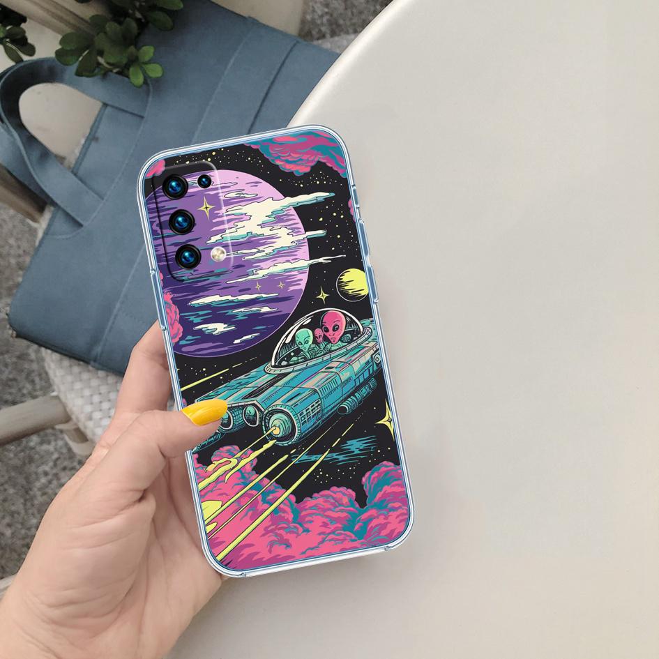 MY25 Space Astronaut Alien UFO Case for LG K22 K30 K40 K40S K41 K42 K50 K50S K51 K51S K52 K61 K62 K71 K92 Q60 Q61 V40 V50 V60
