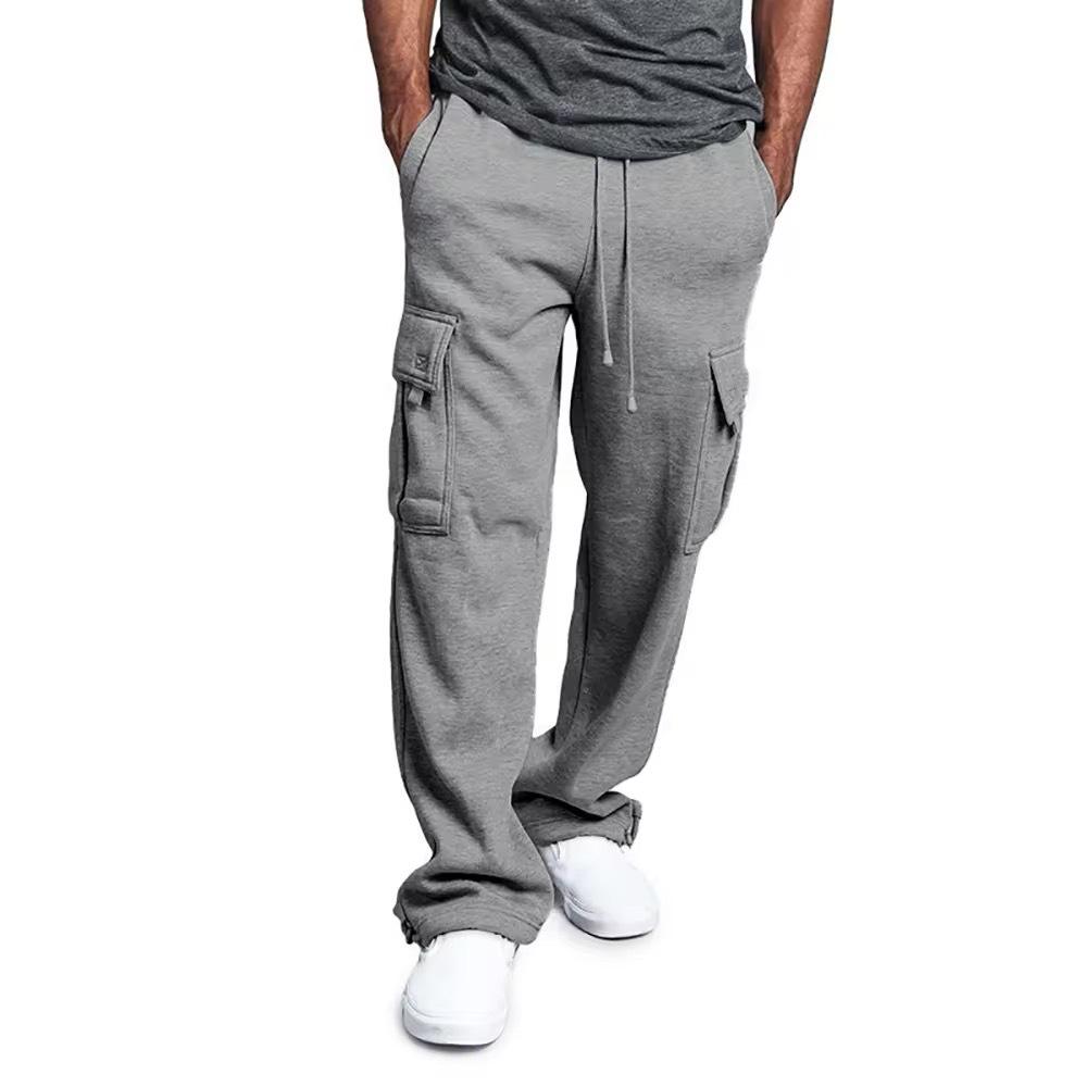 Moderne Herren-Sport-Freizeithose mit elastischen Bündchen und mehreren Taschen