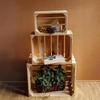 Creative Deco Lot De 3 Caisse En Bois Naturel | 30 X 20 X 15 Cm | Caisse Rangement Bois | Caisse En Bois Vintage | Cagette En Bois