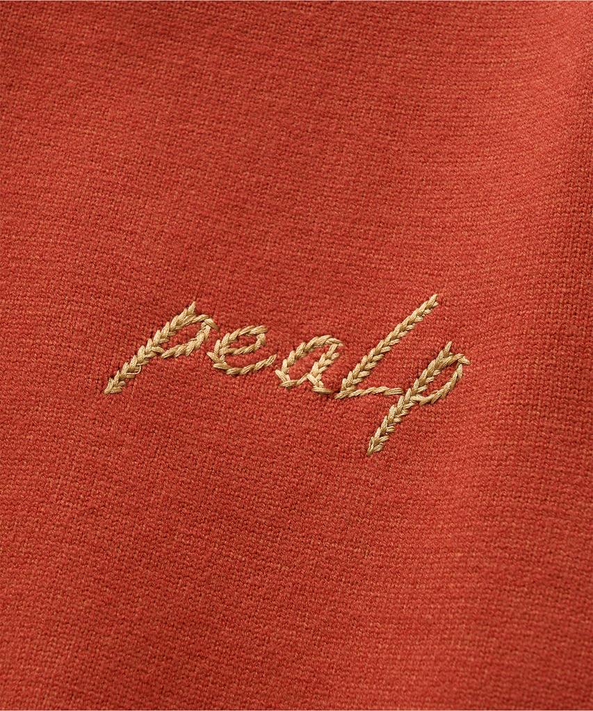 Pilpeu Hand-Embroidered Logo Knit Sweater 20(Orange)