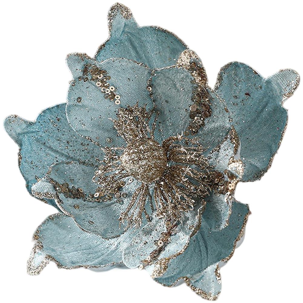 

For Holiday Artificial Poinsettia Flower Decoration for Festive Home with Soft Cloth Material and Multi Color Options синій