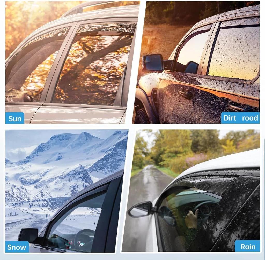 4 Pcs Window Visor Vent Rain Guards Universal Car Acrylic Fender Vents Protector Cover Strips For 2018 2025 Toyota Camry 8th