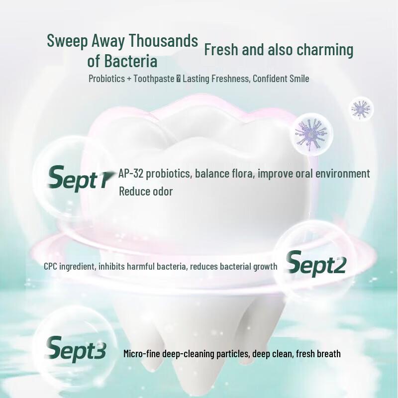 Shuke Probiotische Zahnpasta mit doppeltem Geschmack