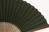 [Hasegawa] Kyoto-style fan, handcrafted by Kyoto artisans, with fan case and wooden presentation box (green)
