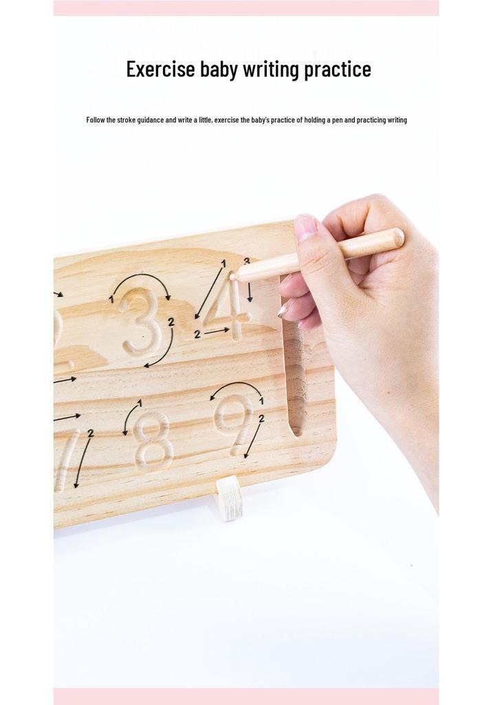 Children's Montessori Math Learning Board: Addition & Subtraction Finger Counting Toy for Kindergarten Cognitive Development.