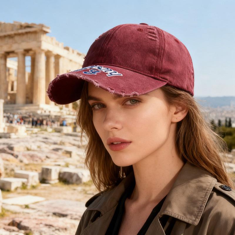 Βίντατζ Καπέλο Μπέιζμπολ Άνδρες Γυναίκες Κεντημένα Γράμματα Καπέλο Εξωτερικού Χώρου