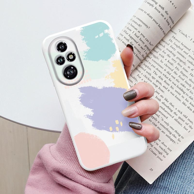 For Honor 200 Pro Case Phone Cover Popular Flower Lovely Cartoon Cat Soft Silicone TPU Funda For Honor 200Pro Protector Bumper