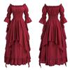 Qichenk Women's Medieval Princess Dress, Western-style, Club Dress, Lace, Stage Costume, Royal Outfit, Princess Line Dress, Luxurious Dress, Perfect F