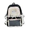 Cute bow small fresh junior high school student large capacity schoolbag high school student backpack girl feeling transparent pain bag