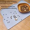 Cat Dog Mat Food Non-Slip Leak Proof Pet Silicone Mat Food Bowl Pad Feeding Cushion for Cats Dogs Pet Accessories GDDM01