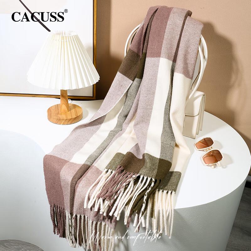 CACUSS Women's Wool Blend Scarf & Shawl Gift Set