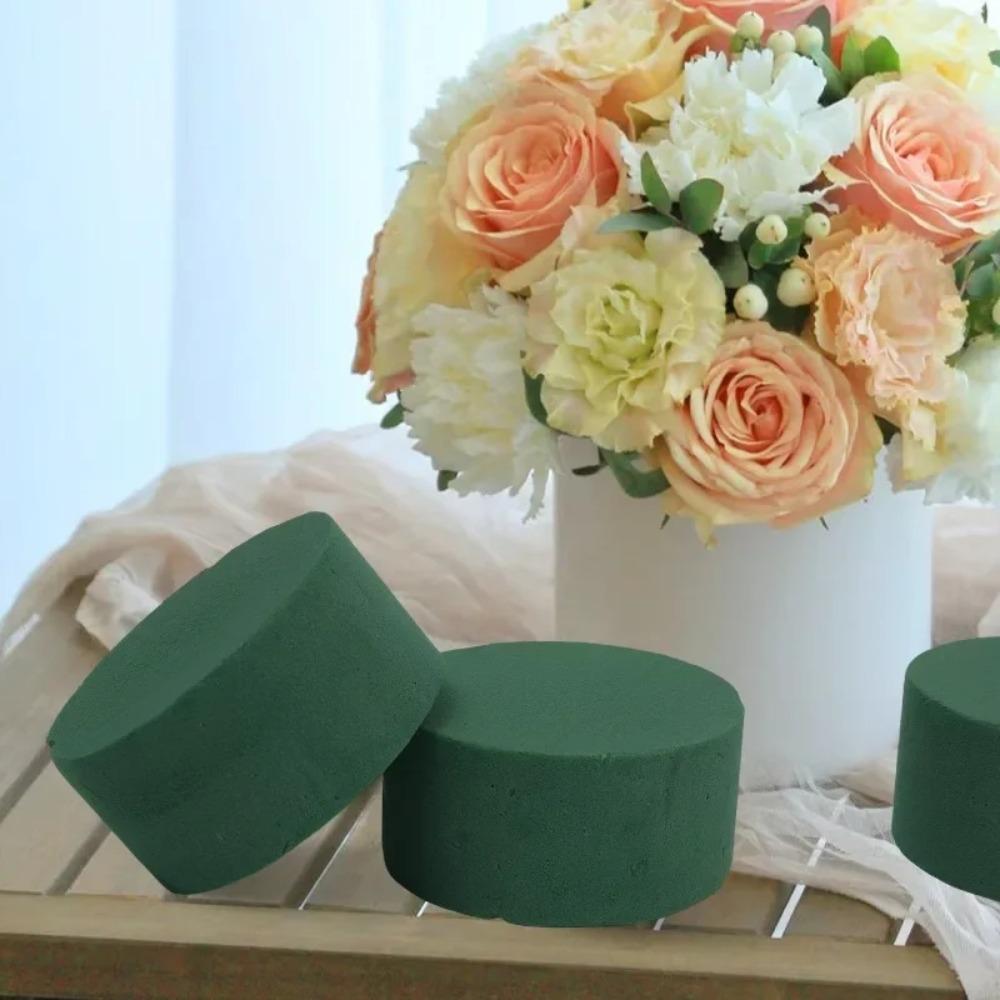 1/30x DIY Round Floral Foam Block Florist Floral Foam Brick Artificial Flower Dry Wet Flower Mud Garden Absorb Water Foam Block