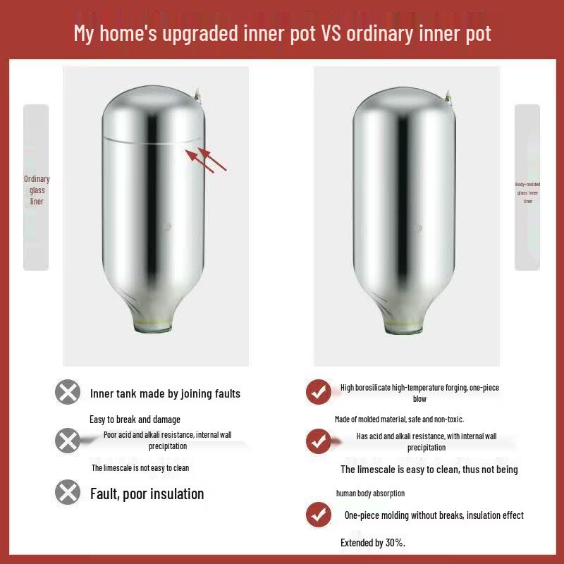 BST304 Stainless Steel Vacuum Flask with Glass Liner