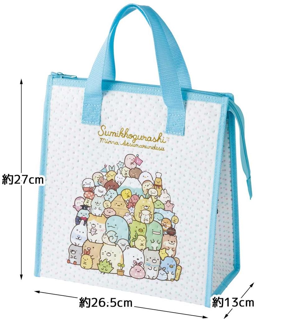 Skater Lunch Insulated Sumikko Atsumarundesu Bag, Non-woven Fabric, Bag, Gurashi, FBC1-A