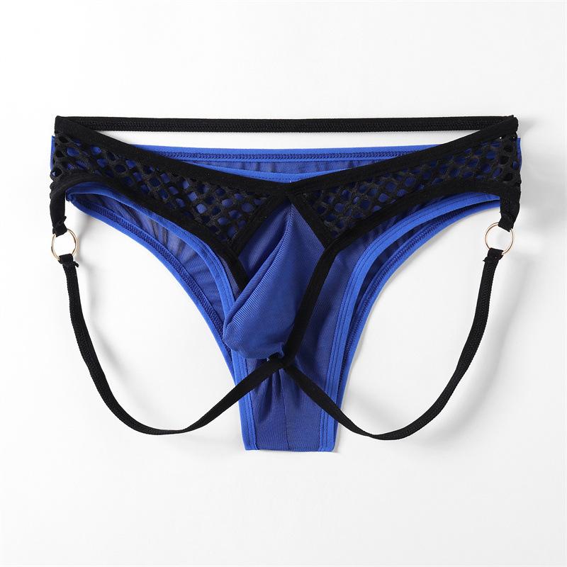 Pánské kalhotky sexy rybářská síťovina letní síťovina sex transparentní chlapecké tanga T-string kalhotky