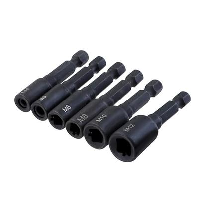 1/4 Hex Shank Thread Tap Socket Adapter M4-M12 HSS Straight Fluted Screw Tap For Machine Tapping Threading Tool