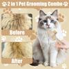 Pet Grooming Brush Cat Hair Comb Pet Cleaning Comb For Dog Cat Grooming
