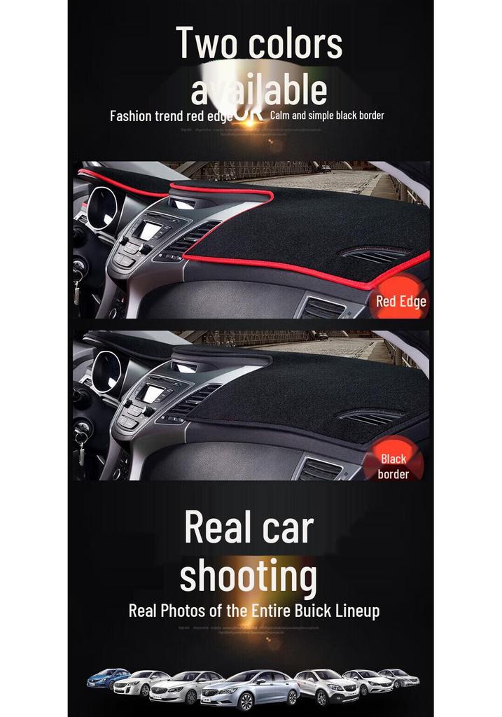 Compatible Sunshade Anti-Glare Mat for Buick Envision, Verano, LaCrosse, and Excelle Front Dashboards
