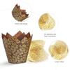 Tulip Cupcake Wrapping Paper Bake Resistant Oil Resistant Bread Paper Holder Leaf Paper Cup Golden Leaf Goblet Of Fire