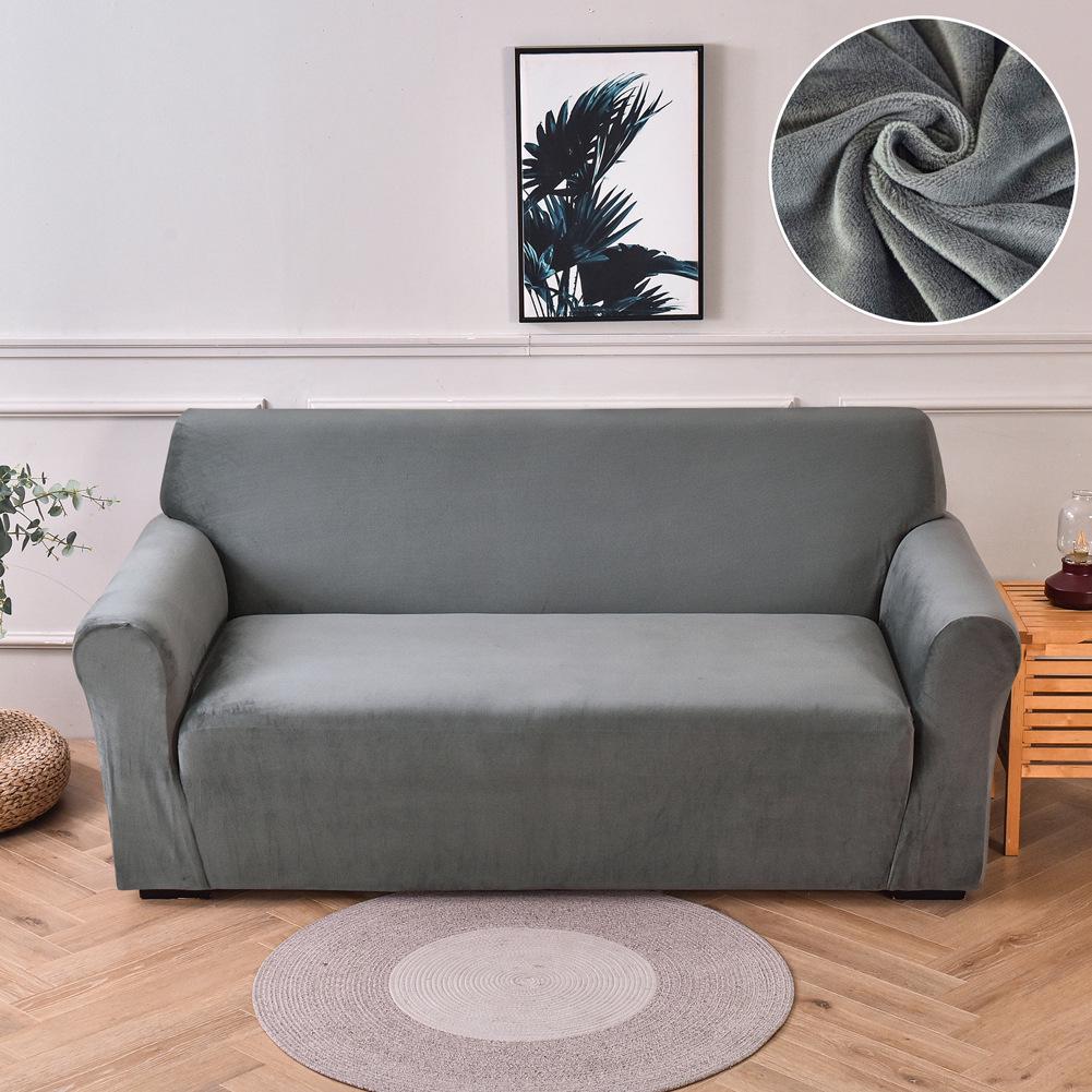 

Чехол для дивана Silver Fox Ultra-Soft из цельного высокоэластичного бархата Single 90-140