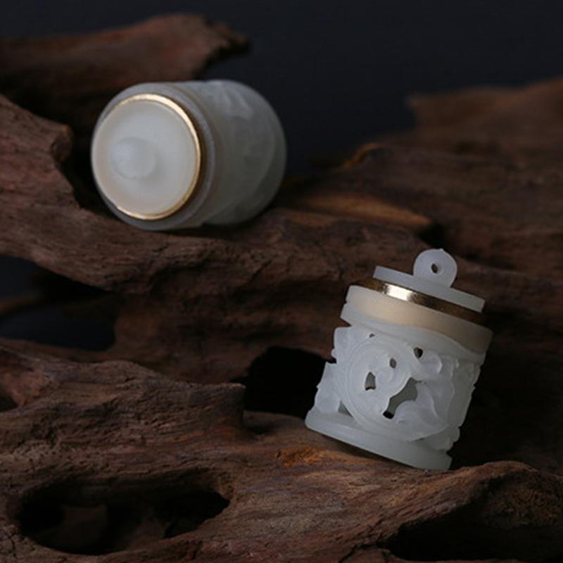Mini Ornaments Hollowed Out Luminous Stone Sachet Pendant Accessories Diy Jewelry Mobile Phone Chain Keychain Home Decoration