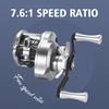 Fishing Reel Casting Reel Baitcaster 7.6:1 High Speed Reel with Magnetic Brake for Left Hand