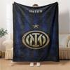 Coperte con Emblema Inter Milan Flanella Stampata Traspirante Calda Coperta da Divano per Casa Ufficio Coperte da Letto 0708a102