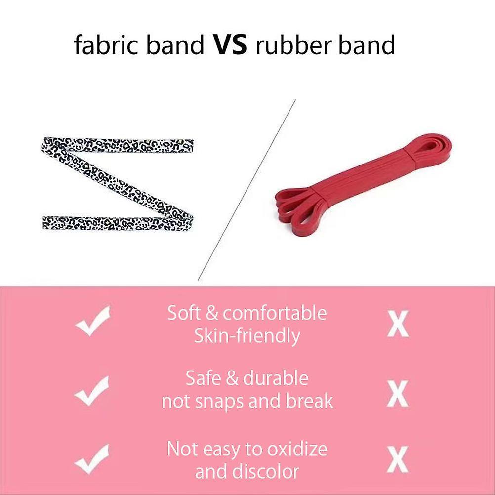 Resistance Band Leopard Printing Exercise Band Elastic Bands for Legs Butt and Arm