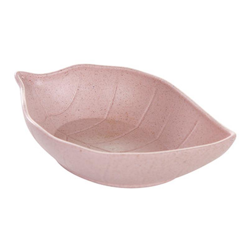 

Листья пшеничной соломы Креативные нестандартные маленькие блюда Блюда со специями для кухни Гарниры Закуски розовый