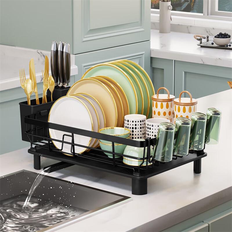 Kitchen Double-Layer Dish Drying Rack
