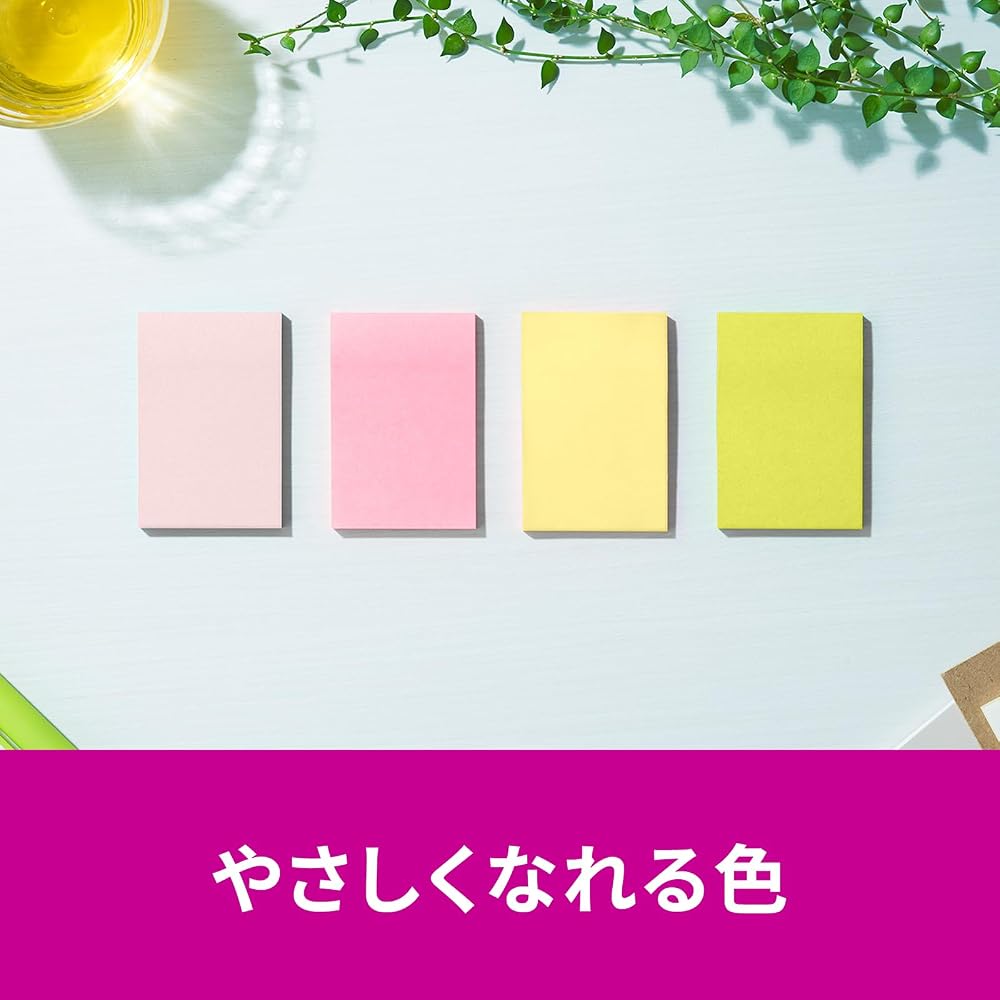 3M Post-it Notes Strong Adhesive Cute Multicolor 75×50mm 45 Sheets Pads 656SS-MC-5N