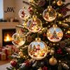 3D Winter Szene Kugeln Leuchtend Klarer Weihnachtskugel Schmuck, Leuchtende Story Dekoration mit Warmen LEDs Einzigartige Feiertags Souvenirs Licht, Mini Weihnachtsbaum